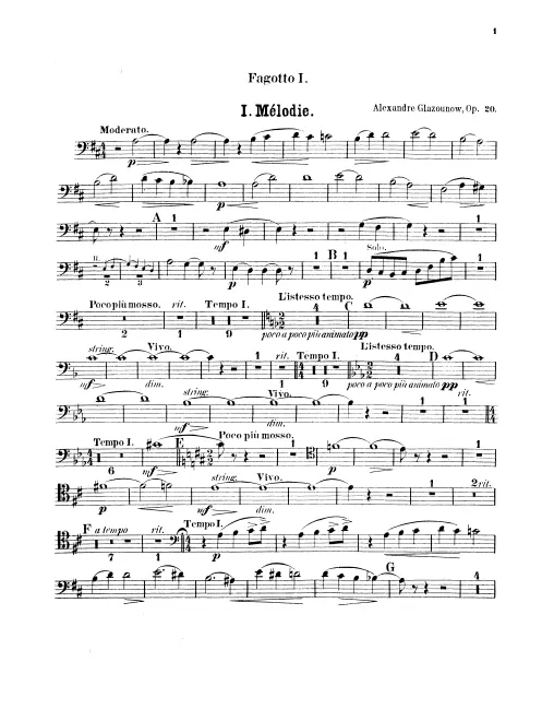 Bassoon 1, 2