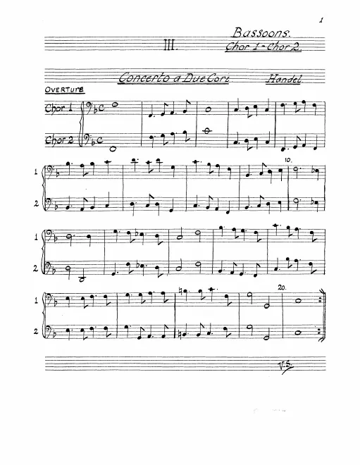 Bassoon (Chor I/II)