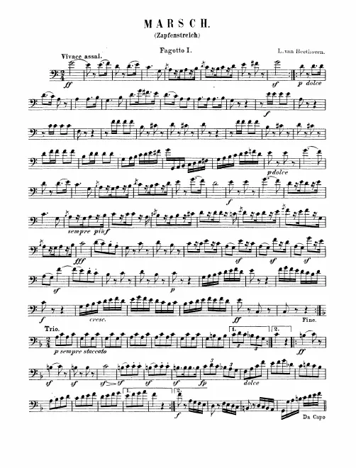 Bassoon 1, 2, Contrabassoon