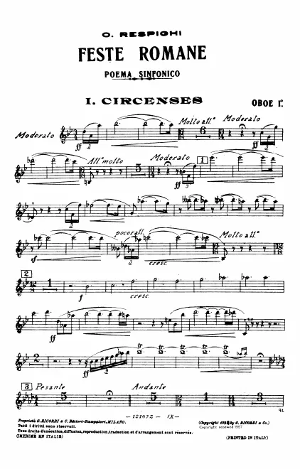 Oboe 1, 2, English Horn