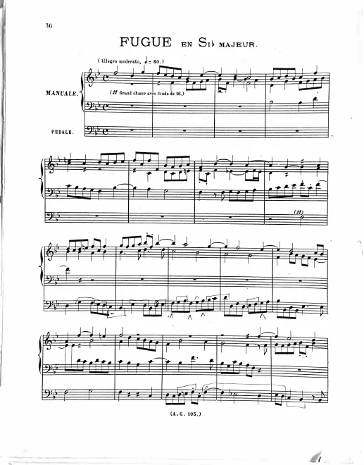 8. Fugue in , HWV 607
