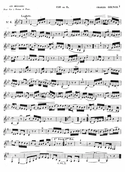 Nos.4-6 - Score and Horn Part (monochrome)