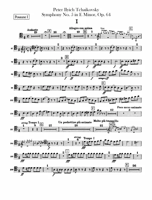 Trombone 1, 2, 3, Tuba