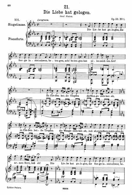 Complete Score (Original / High voice, )