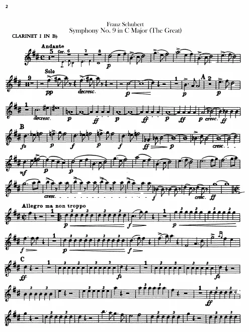 Clarinet 1, 2 (B, C)