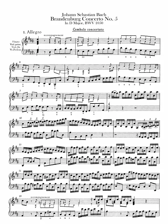 Harpsichord Solo (and Continuo)