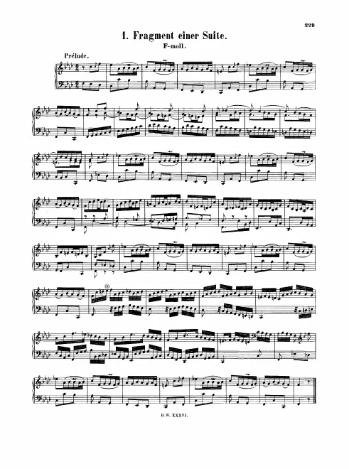 Complete Score (of surviving fragments)