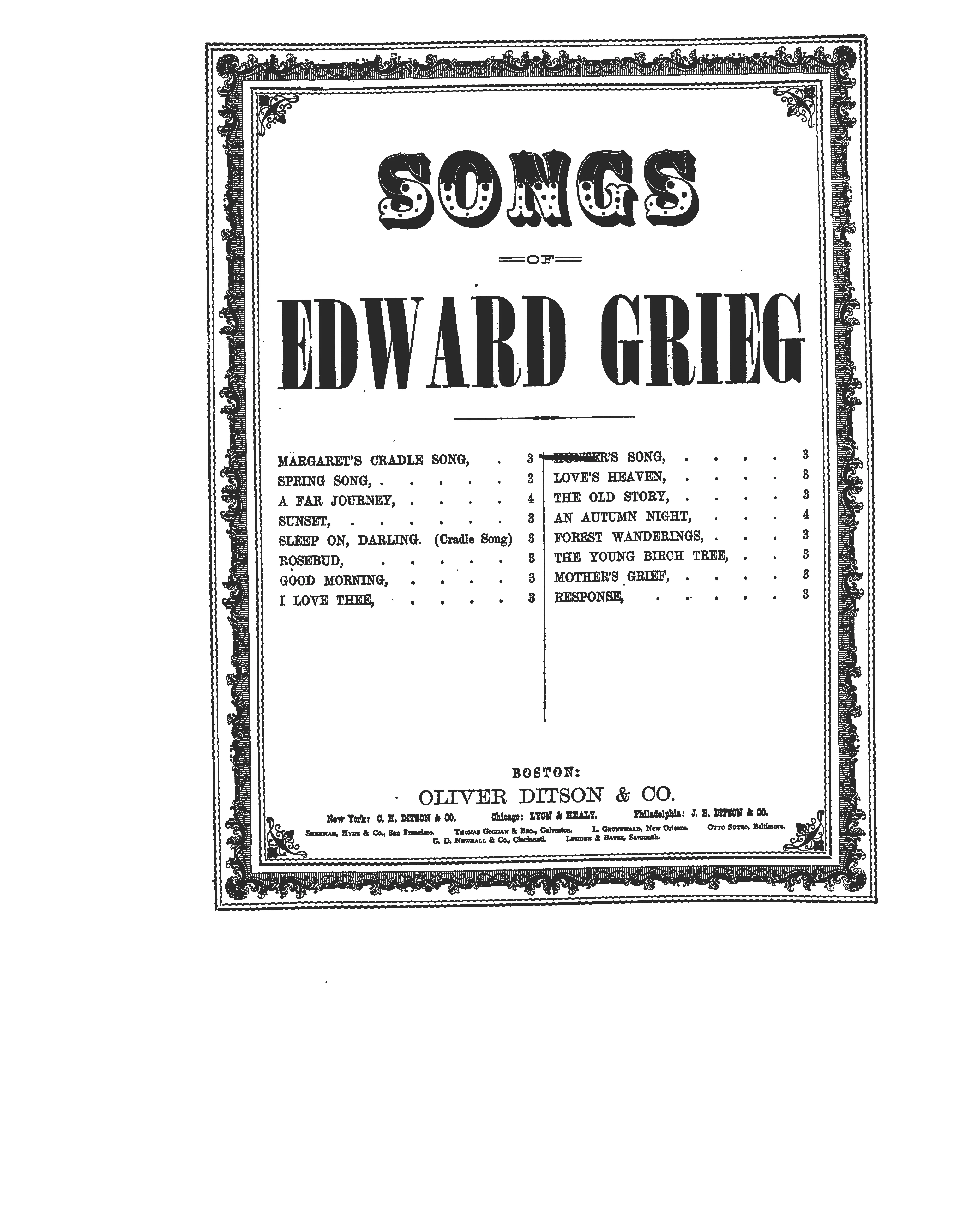 Complete Score (original / high key; )