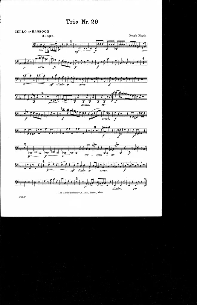 Cello/Bassoon