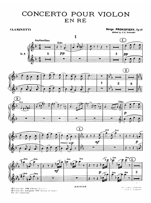 Clarinet 1/2 (A, B)