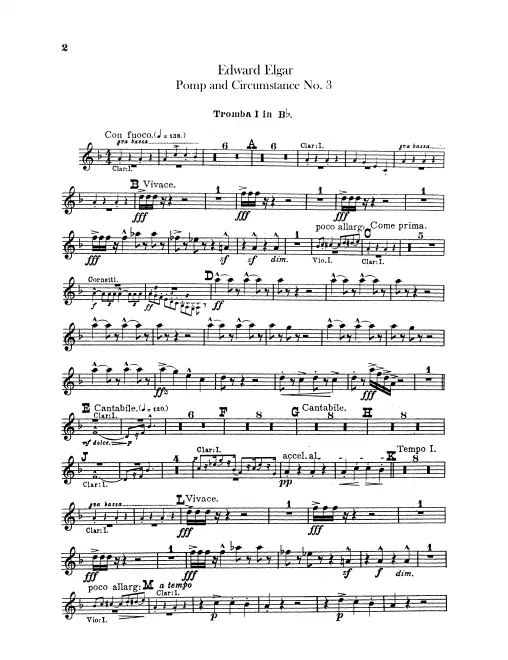 Trumpet 1, 2 (B), Cornet 1, 2 (B)