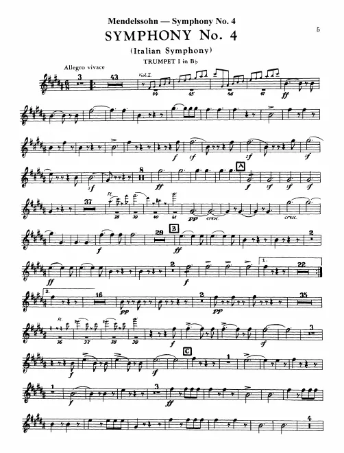 Trumpet 1 (B, Transposed)