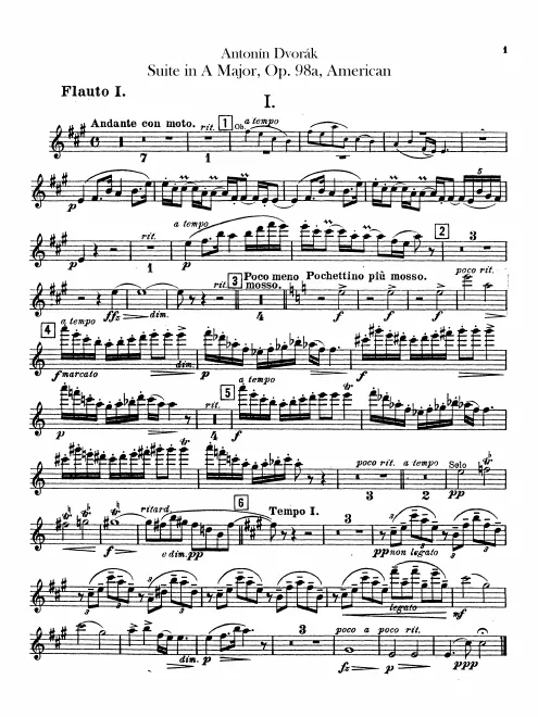 Flute 1, 2, Piccolo