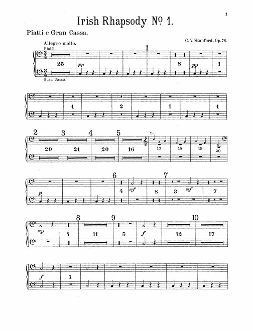 Cymbals/Bass Drum, Snare Drum