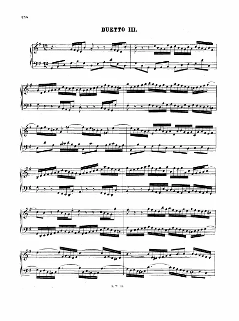 3. Duetto in , BWV 804