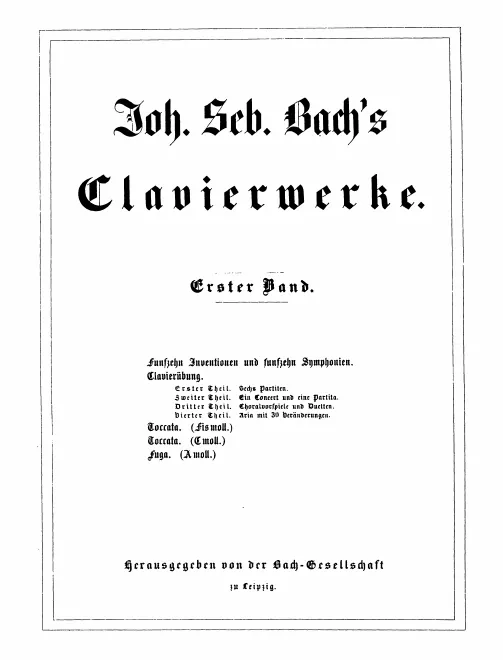 3. Clavierwerke (Band 1)