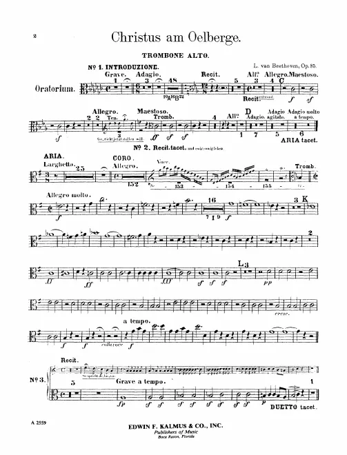 Trombone 1, 2, 3 (Alto, Tenor, Bass)
