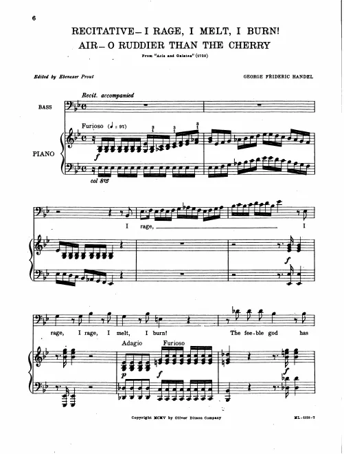 Recitative and Aria: O ruddier than the cherry (Act 2)