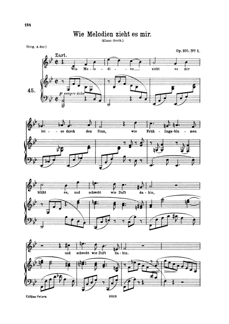 1. Wie Melodien zieht es mir