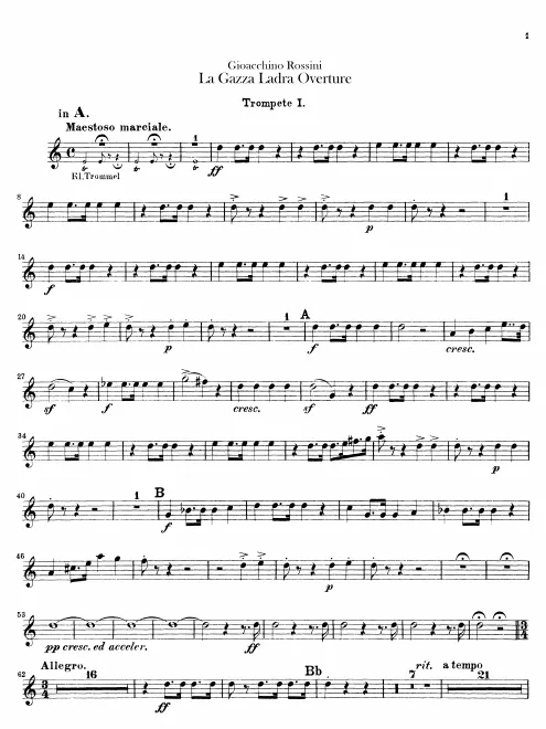 Trumpet 1, 2 (A, E)