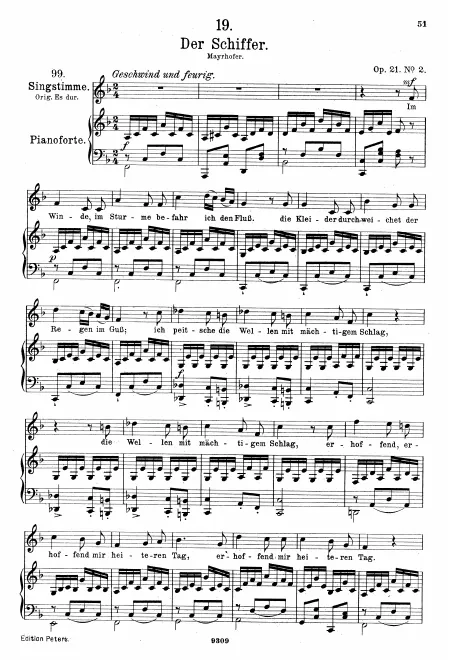 Complete Score (Medium voice, transposed to )