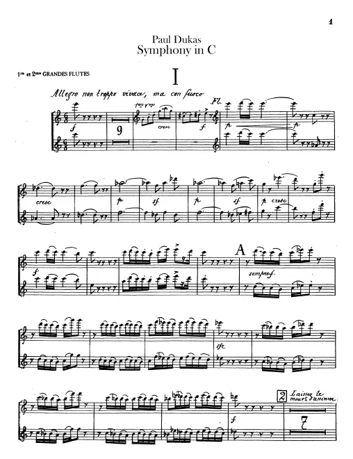 Flute 1/2, 3 (doubles Piccolo)