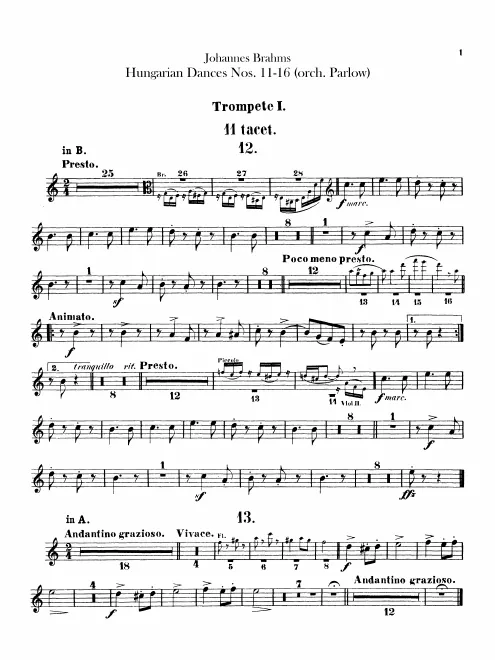 Trumpet 1, 2 (B/A)