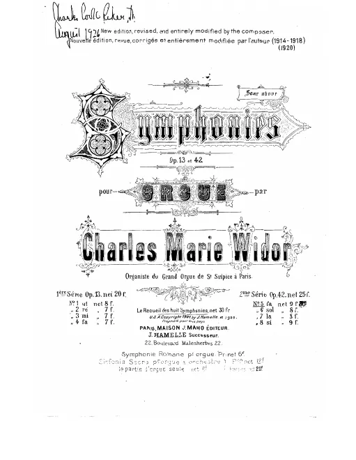 Complete Score (1918 revision)