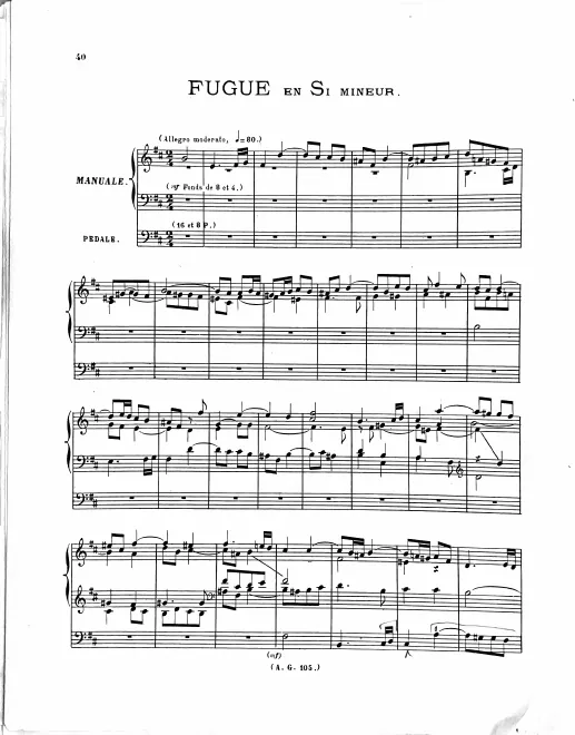 9. Fugue in , HWV 608