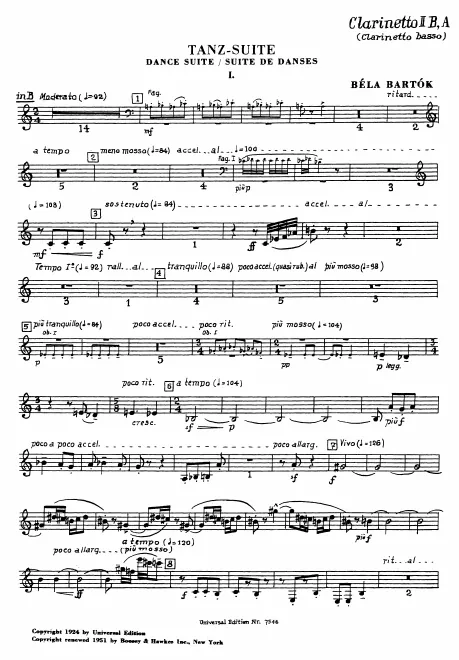 Clarinet 2 (A/B)/Bass Clarinet (A/B)