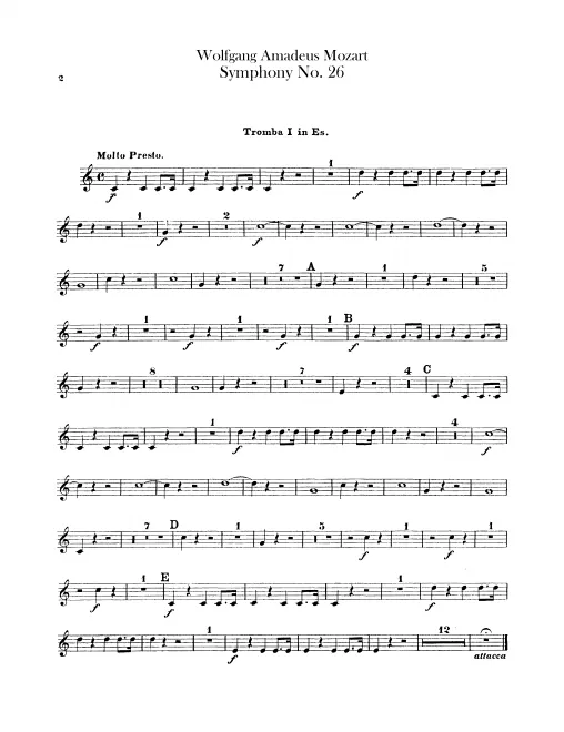 Trumpet 1, 2 (E)