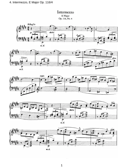 4. Intermezzo