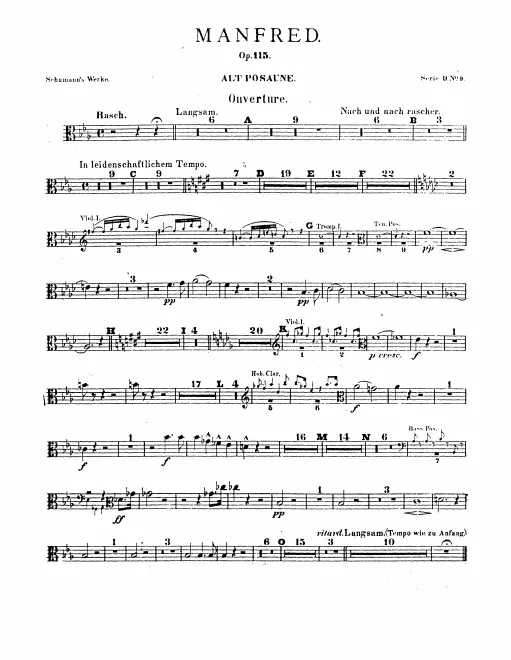 Trombone 1, 2, 3, Tuba