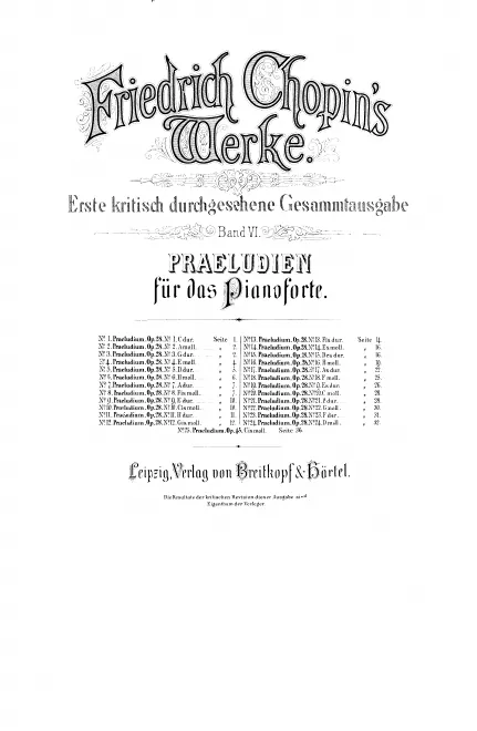 Band VI. Präludien