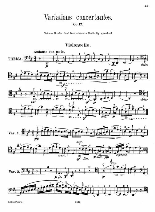 Cello Part