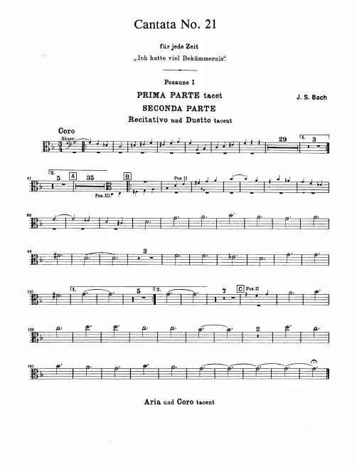 Trombone 1, 2, 3, 4