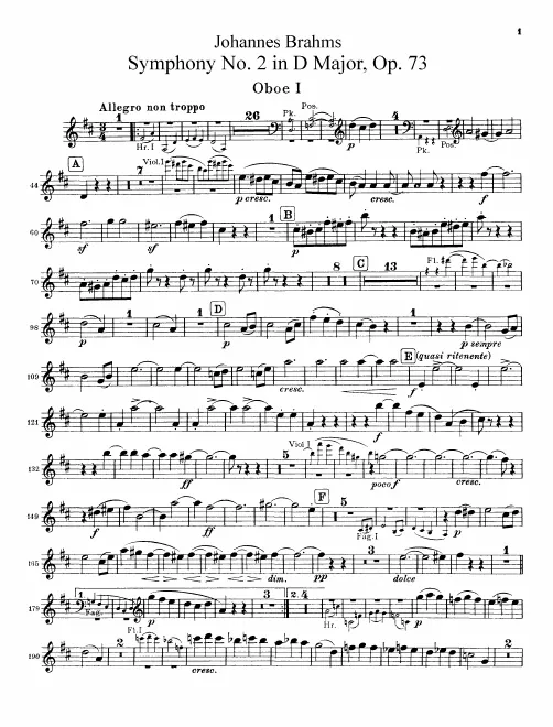 Oboe 1, 2