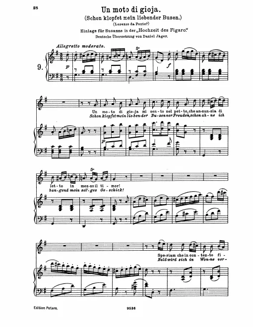 Complete Score (original / high voice, )