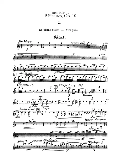 Oboe 1, 2, English Horn