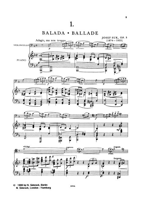 Piano Score and Cello Part
