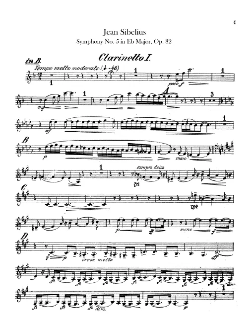Clarinet 1 (B)