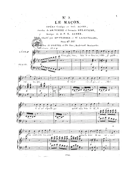 9. Duo: "Viens, partons" (Act II, No.15)
