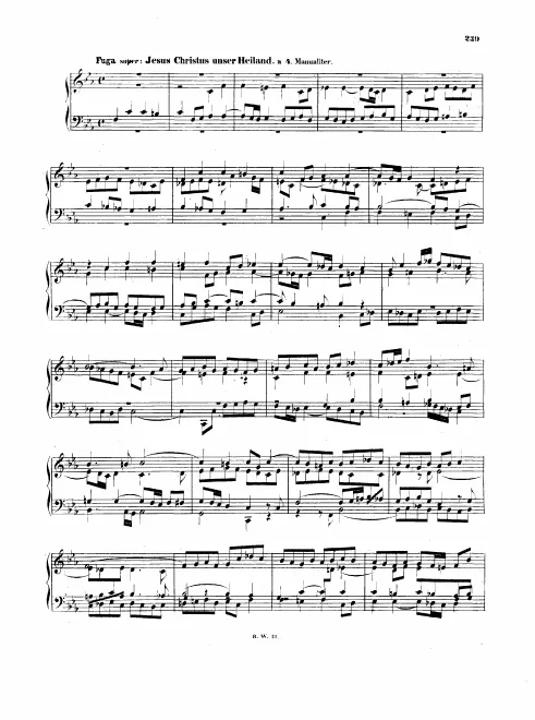 21. Fuga super 'Jesus Christus unser Heiland', BWV 689