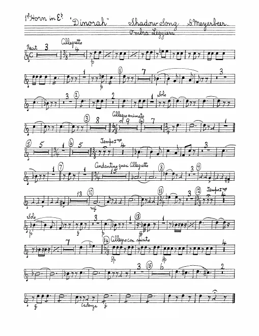 Horn 1, 2 (E)