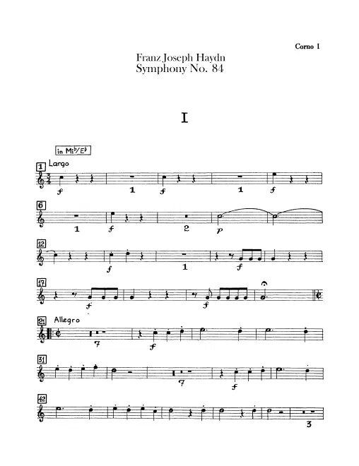 Horn 1, 2 (E/B alto)