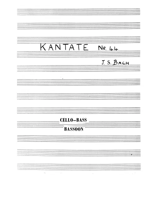 Continuo (Cellos/Basses/Bassoon)