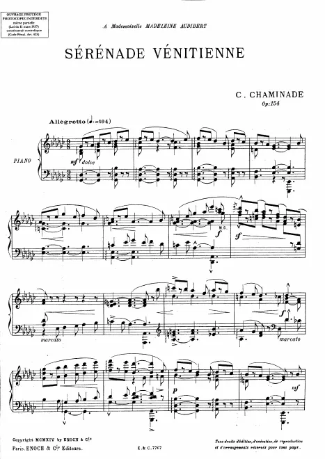 complete piano score