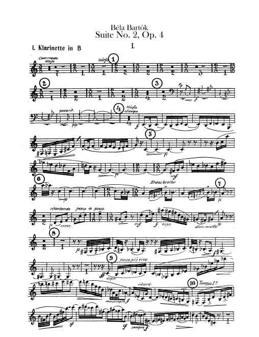 Clarinet 1, 2 (2nd also on Bass Clarinet)