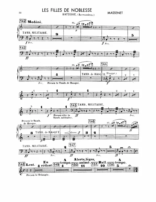 Snare Drum/Tambourine/Triangle/Castanets/Tam-Tam