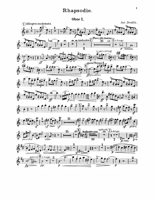 Oboe 1, 2, English Horn